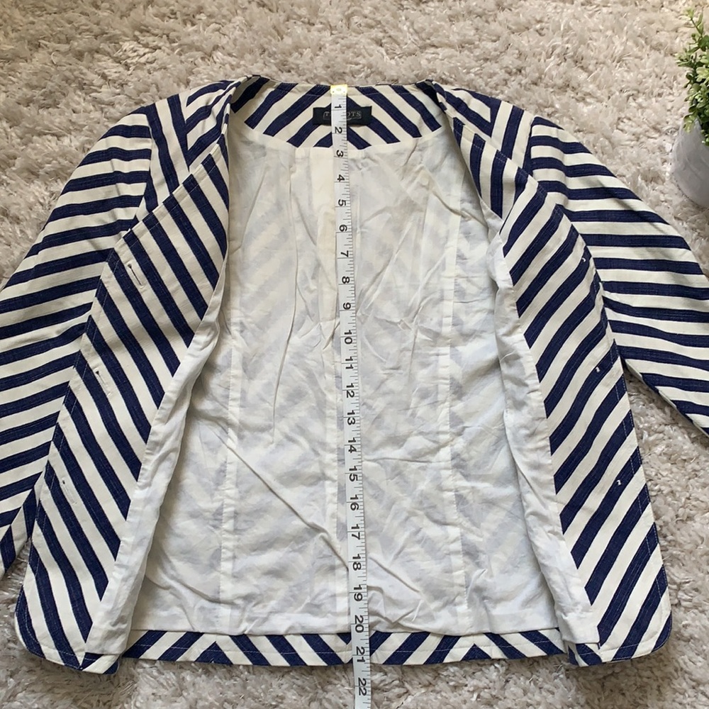 Talbots Nautical Striped Blazer - Picture 10 of 12